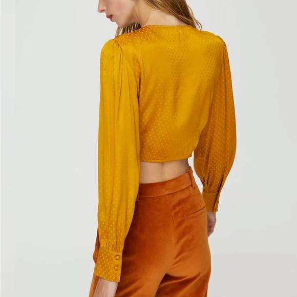 Wilfred Vivi Blouse long sleeve tie cropped - Picture 9 of 10